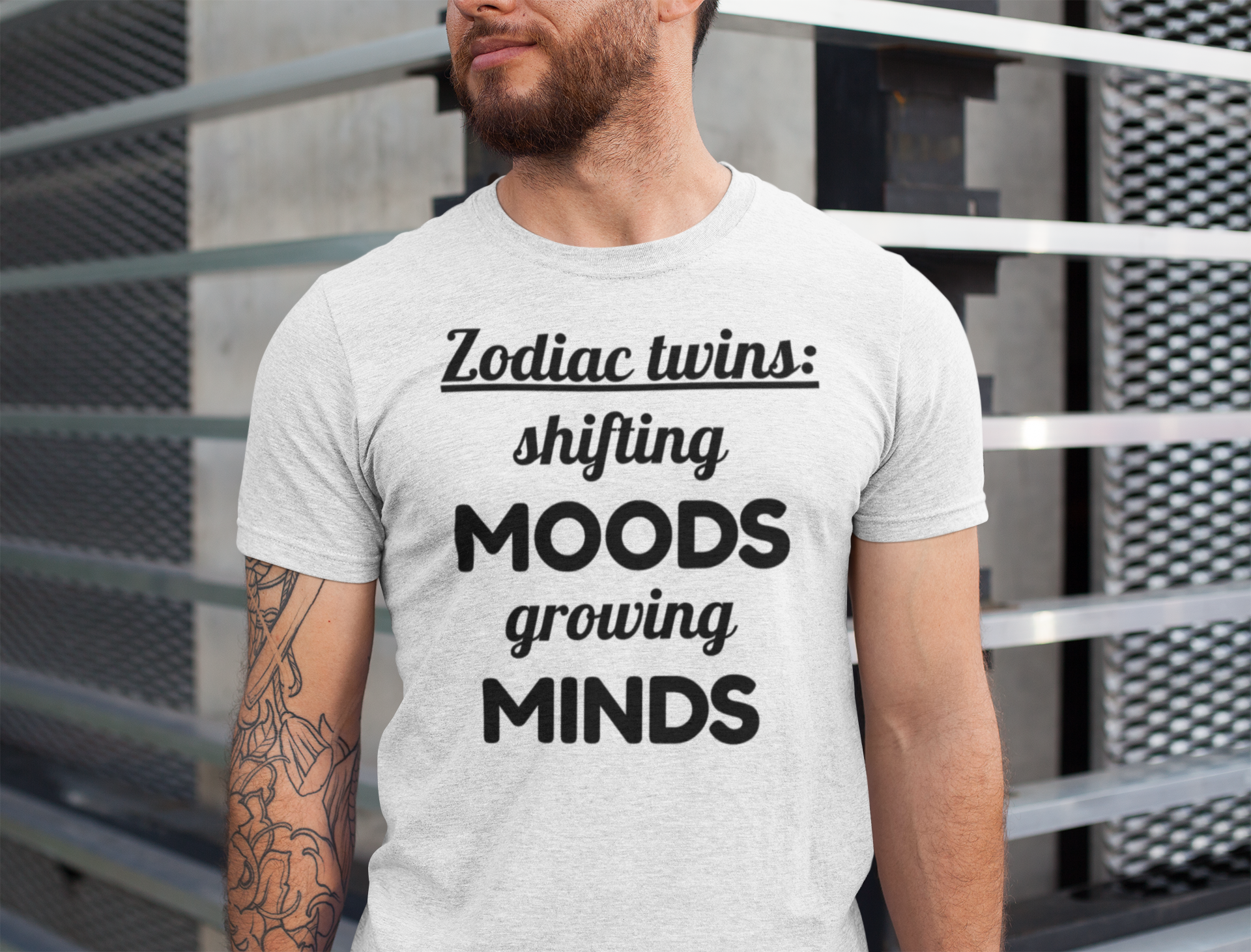 Shifting Moods - Gemini Vibes T-shirt For Zodiac Lovers (black)
