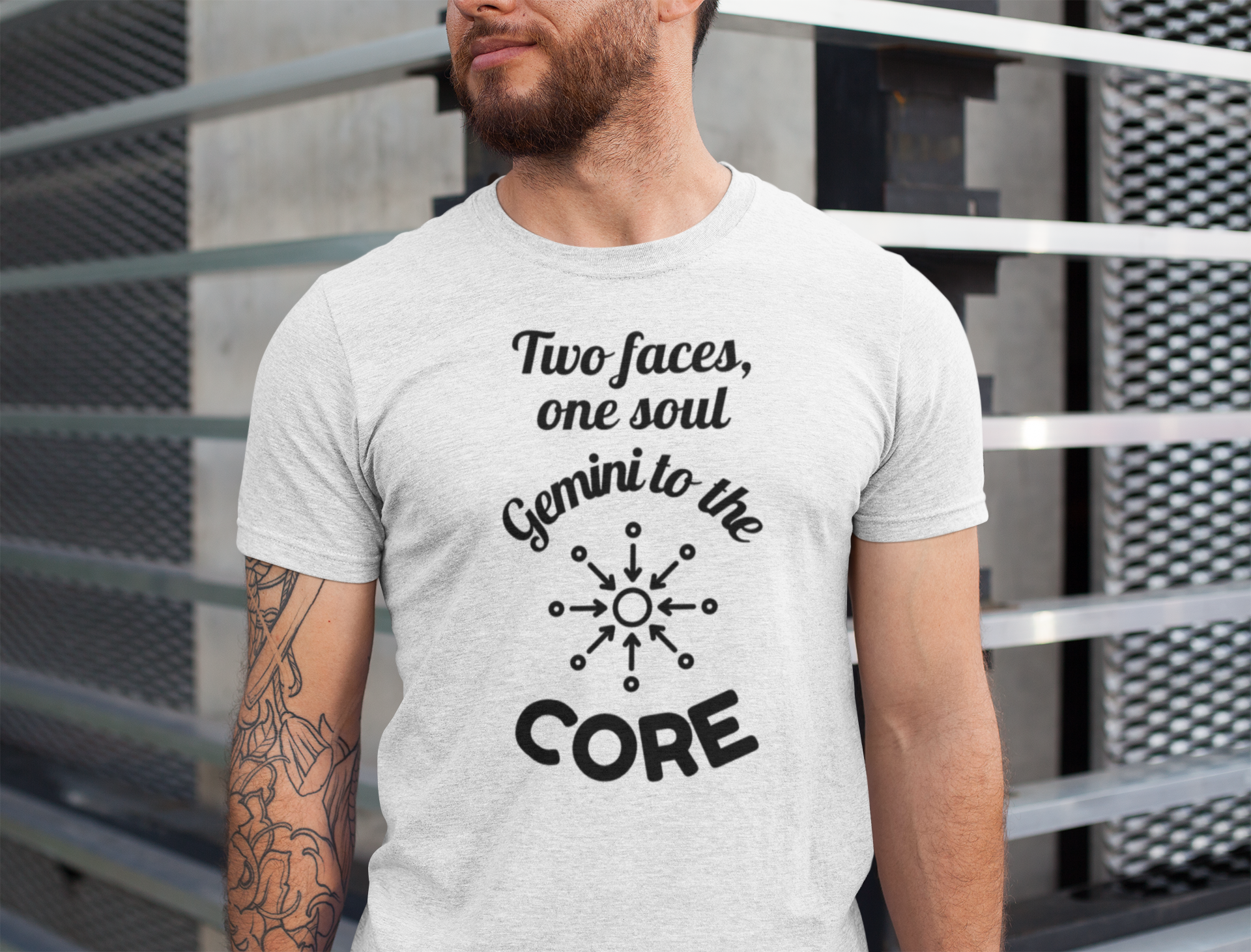 Gemini Energy T-shirt - Gemini To The Core T-shirt(black)