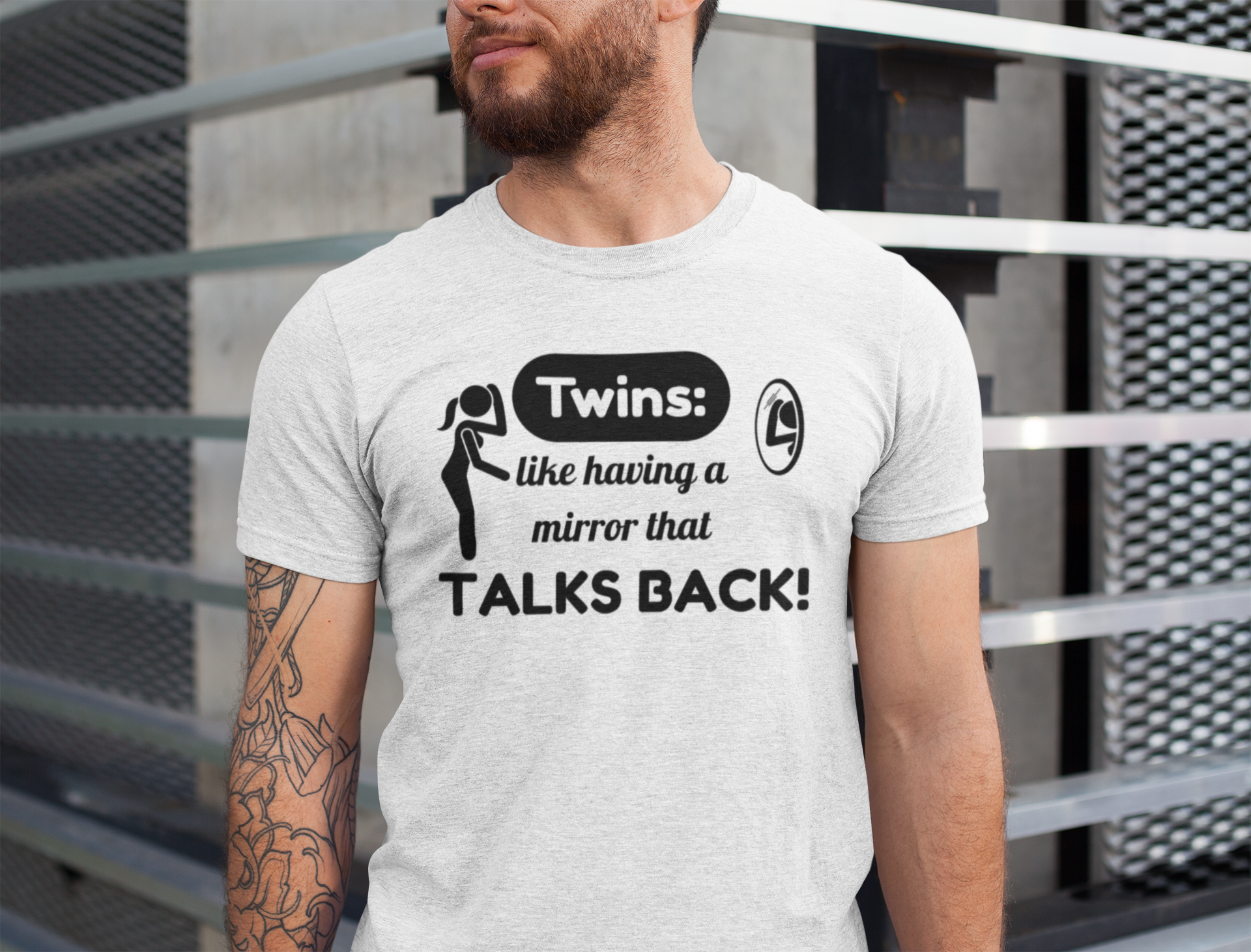 Mirror Talk - Twin Energy T-shirt For Lifetime Duos (black)