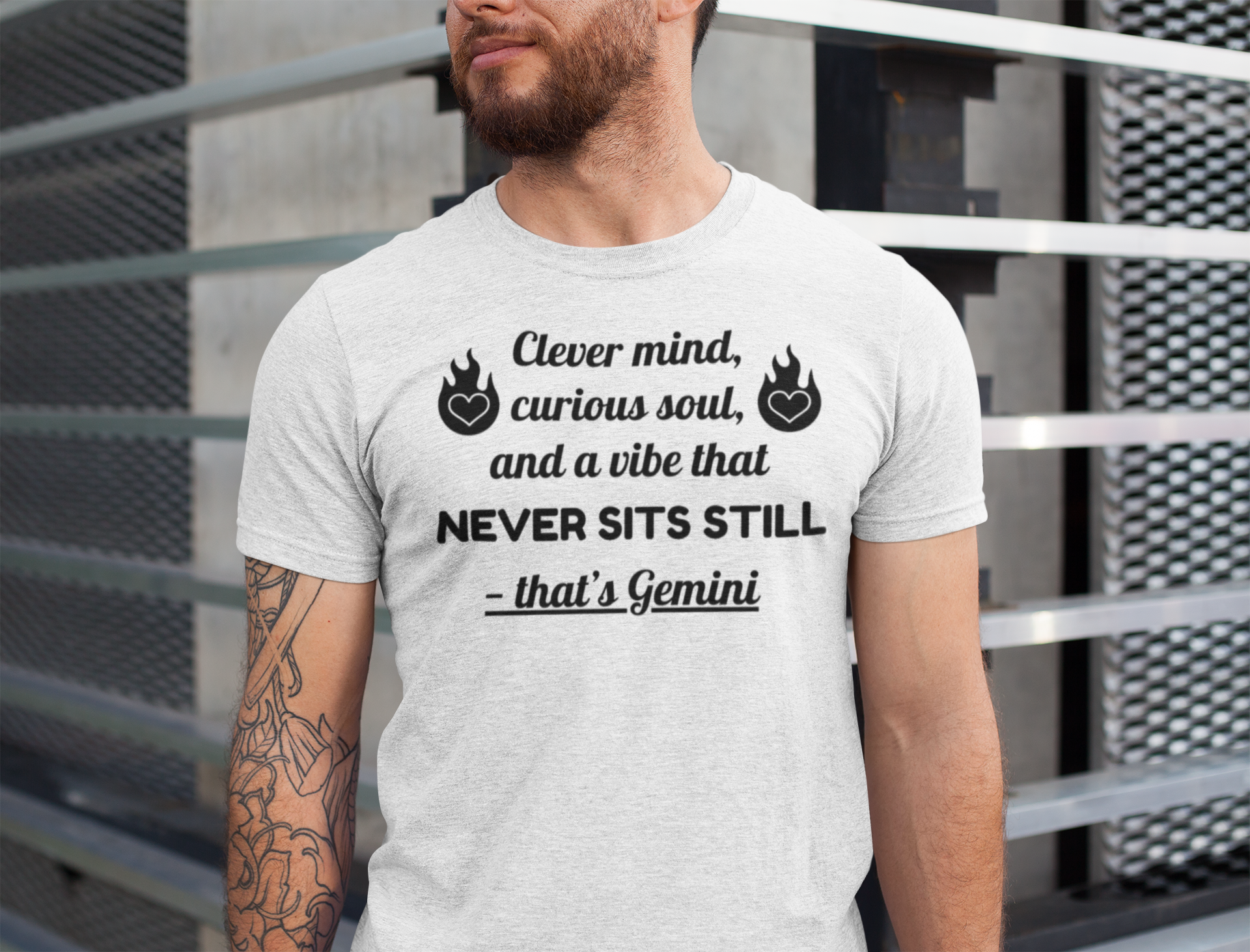 Clever Gemini T-shirt (black)