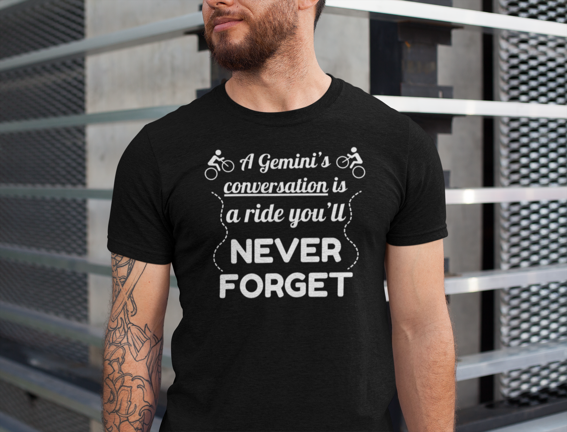 Gemini T-shirt - Never Forget (white)
