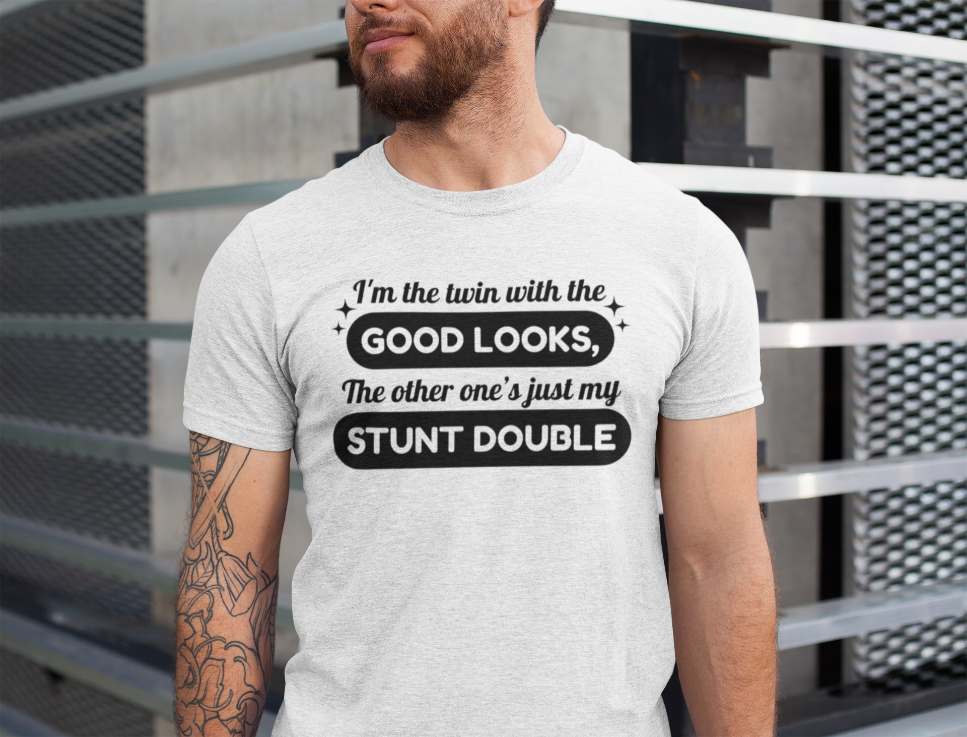 Stunt Double - Twin Energy T-shirt For Lifetime Duos (black)