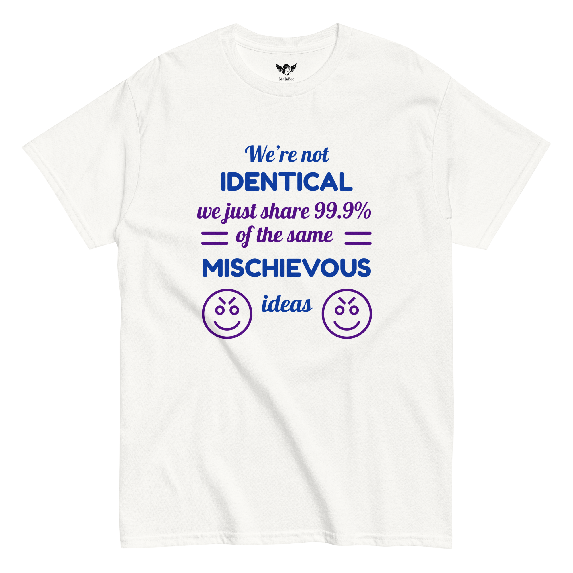 twin vibes t-shirt - ideas (blue)