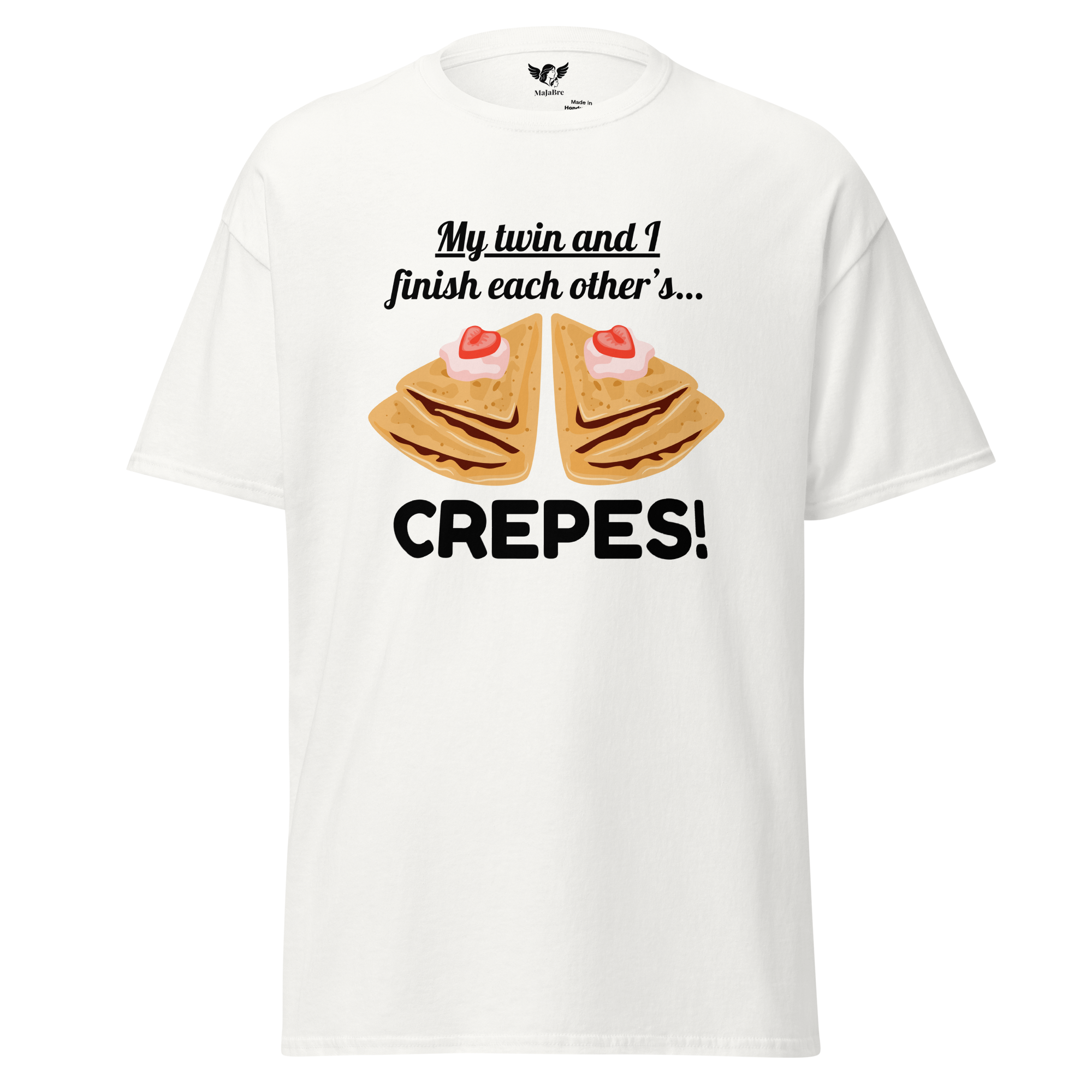 Twin vibes t-shirt - crepes (black)