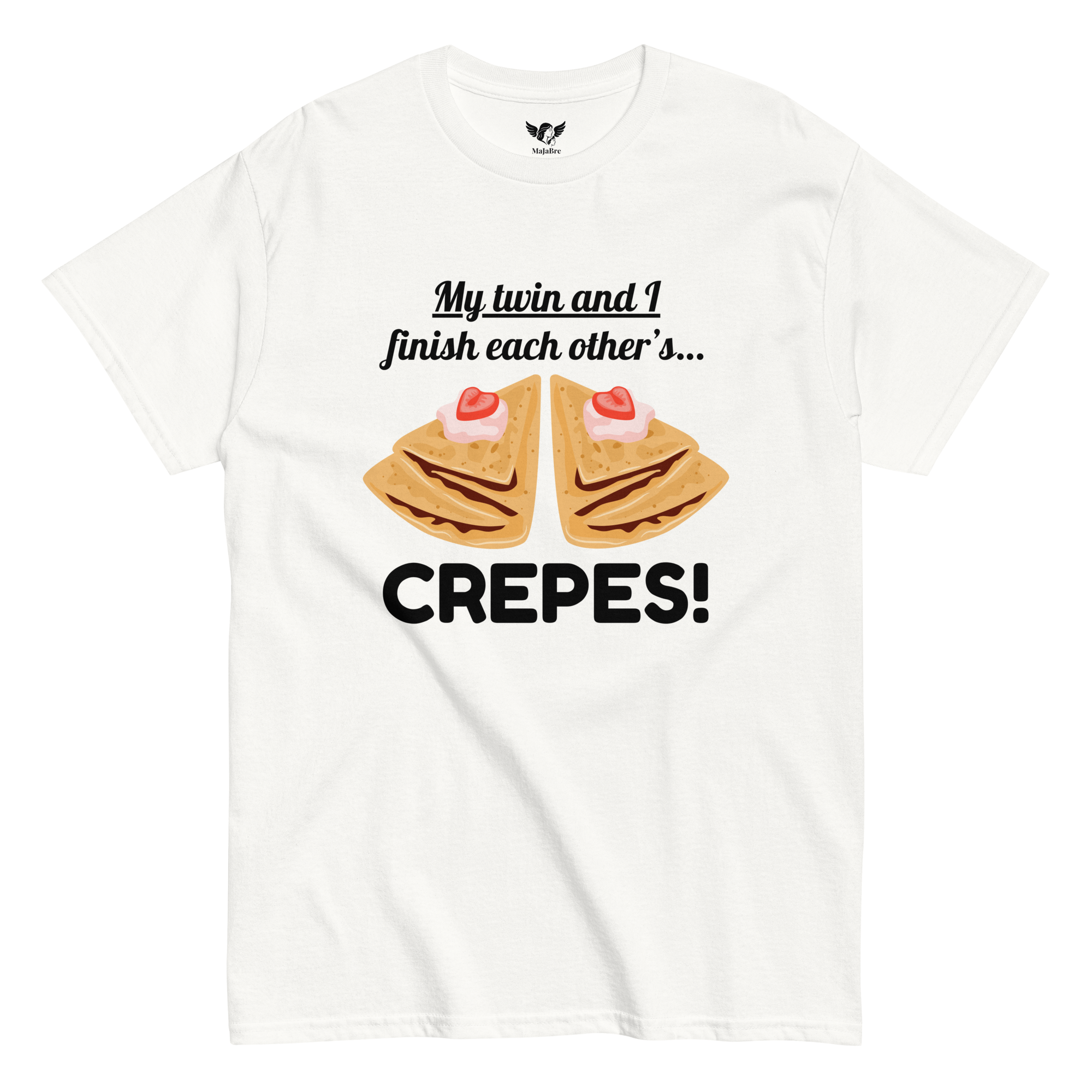 Twin vibes t-shirt - crepes (black) 