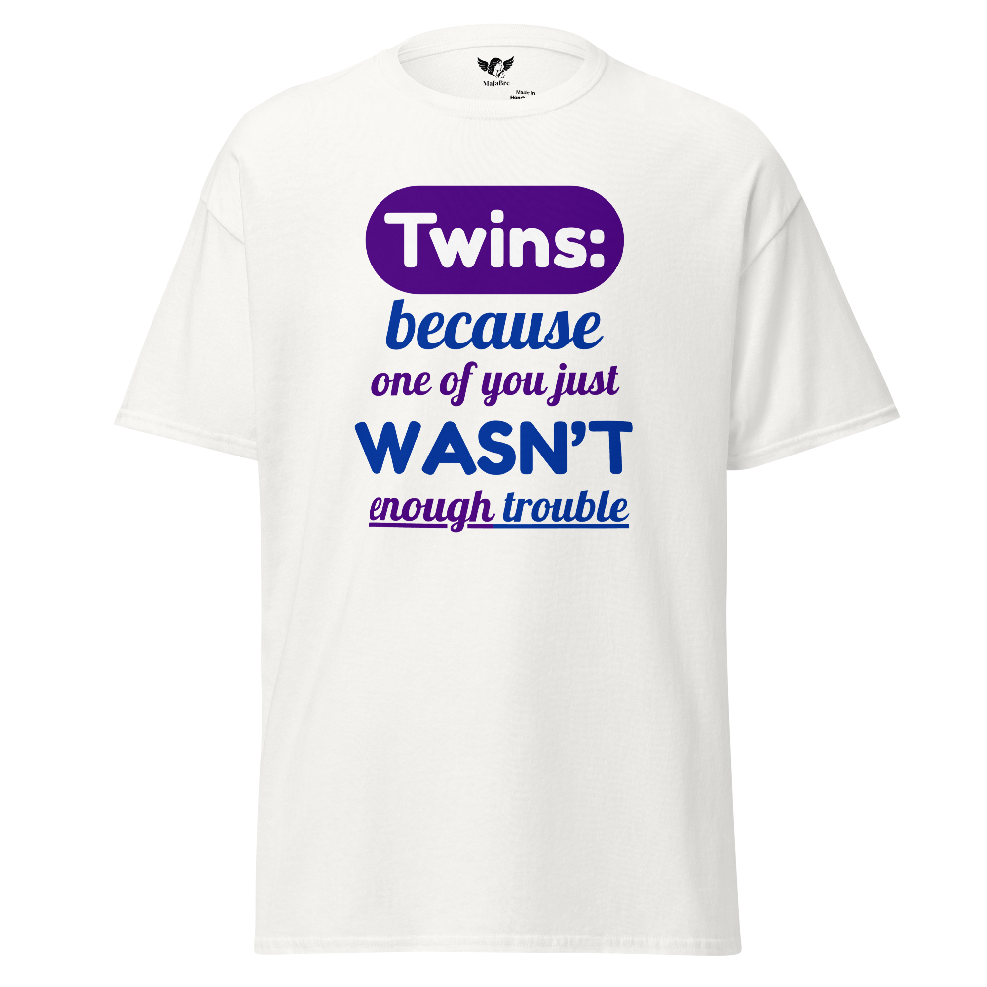 twin vibes t-shirt - trouble (purple)