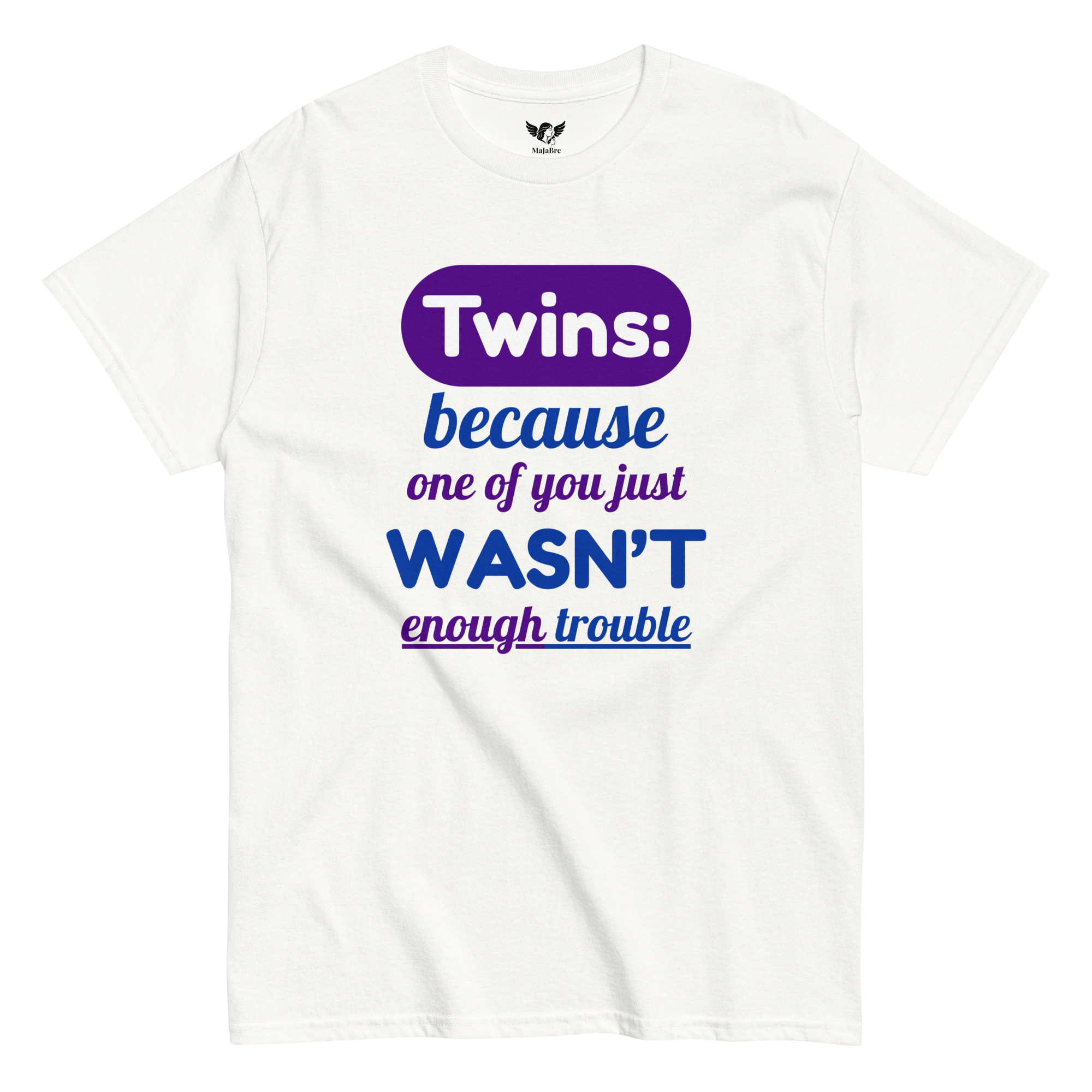 twin vibes t-shirt - trouble (purple)